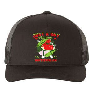 Dabbing Watermelon Fruit Yupoong Adult 5-Panel Trucker Hat