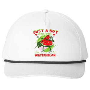 Dabbing Watermelon Fruit Snapback Five-Panel Rope Hat