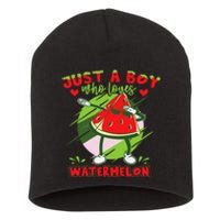 Dabbing Watermelon Fruit Short Acrylic Beanie