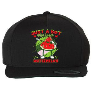 Dabbing Watermelon Fruit Wool Snapback Cap