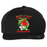 Dabbing Watermelon Fruit Wool Snapback Cap