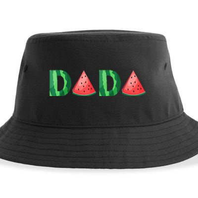 Dada Watermelon Funny Summer Fruit Gift Sustainable Bucket Hat