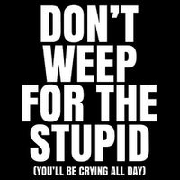 DonT Weep For The Stupid YouLl Be Crying All Day Alexander Anderson Performance Shirt