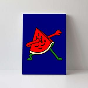 Dabbing Watermelon Fruitarian Lover Summer Fruit Slice Seeds Gift Canvas