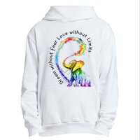 Dream Without Fear Love Without Limits Elephant LGBT Urban Pullover Hoodie