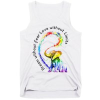 Dream Without Fear Love Without Limits Elephant LGBT Tank Top