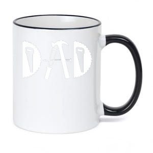 Dad Woodworking Funny Woodworker Handyman Carpenter 11oz Black Color Changing Mug