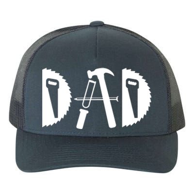 Dad Woodworking Funny Woodworker Handyman Carpenter Yupoong Adult 5-Panel Trucker Hat