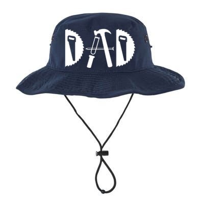 Dad Woodworking Funny Woodworker Handyman Carpenter Legacy Cool Fit Booney Bucket Hat