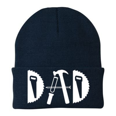 Dad Woodworking Funny Woodworker Handyman Carpenter Knit Cap Winter Beanie