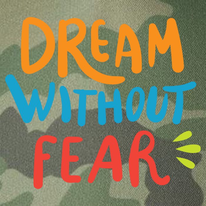 Dream Without Fear Inspirational Meme Legacy Tie Dye Trucker Hat