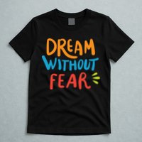 Dream Without Fear Inspirational Meme T-Shirt