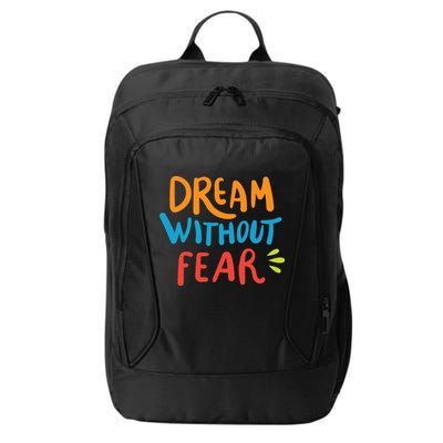 Dream Without Fear Inspirational Meme City Backpack