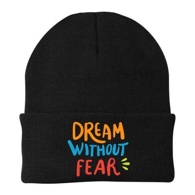Dream Without Fear Inspirational Meme Beanie