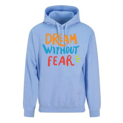 Dream Without Fear Inspirational Meme Unisex Surf Hoodie