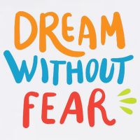 Dream Without Fear Inspirational Meme Garment-Dyed Sweatshirt