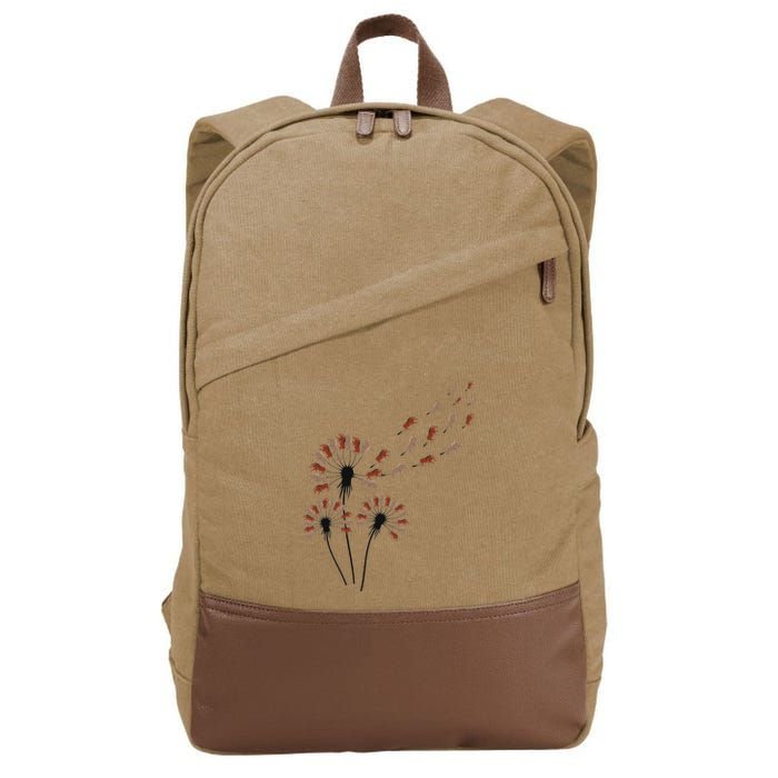 Dandelion Warthogs For Warthog Lover Warthog Cotton Canvas Backpack
