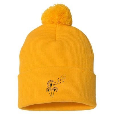 Dandelion Warthogs For Warthog Lover Warthog Pom Pom 12in Knit Beanie