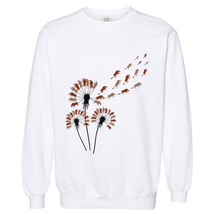Dandelion Warthogs For Warthog Lover Warthog Garment-Dyed Sweatshirt