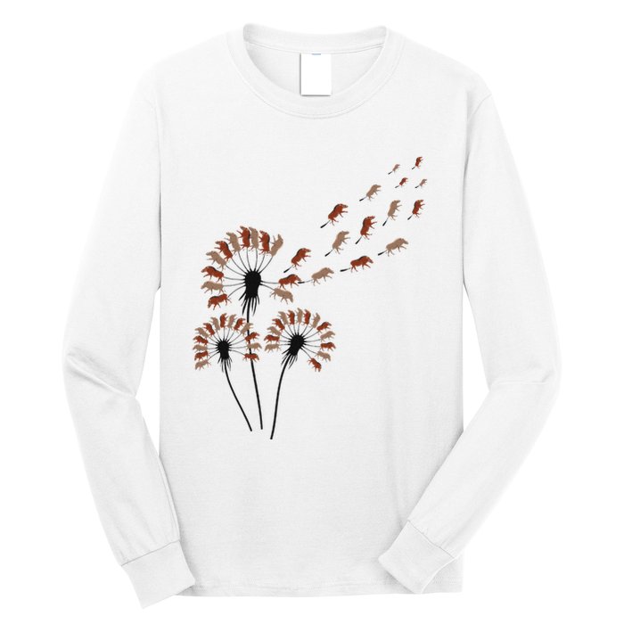 Dandelion Warthogs For Warthog Lover Warthog Long Sleeve Shirt