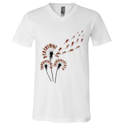 Dandelion Warthogs For Warthog Lover Warthog V-Neck T-Shirt