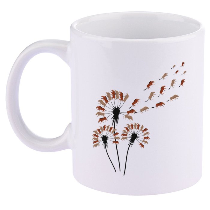 Dandelion Warthogs For Warthog Lover Warthog 11oz C Handle Ceramic Mug