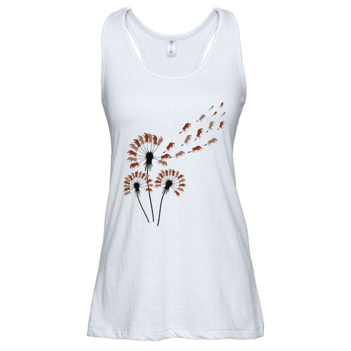 Dandelion Warthogs For Warthog Lover Warthog Ladies Essential Flowy Tank