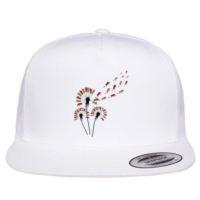 Dandelion Warthogs For Warthog Lover Warthog Flatbill Hat