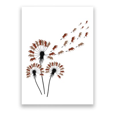 Dandelion Warthogs For Warthog Lover Warthog Poster