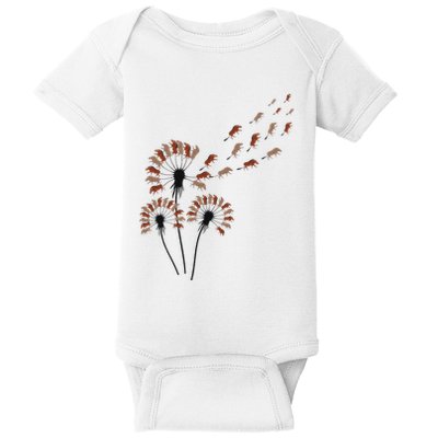 Dandelion Warthogs For Warthog Lover Warthog Baby Bodysuit