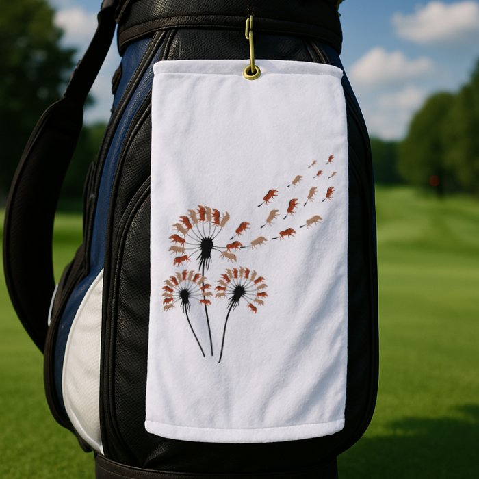 Dandelion Warthogs For Warthog Lover Warthog Golf Towel