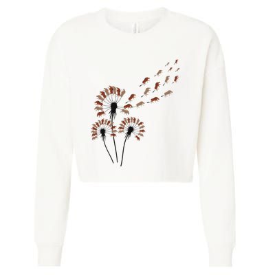 Dandelion Warthogs For Warthog Lover Warthog Cropped Pullover Crew