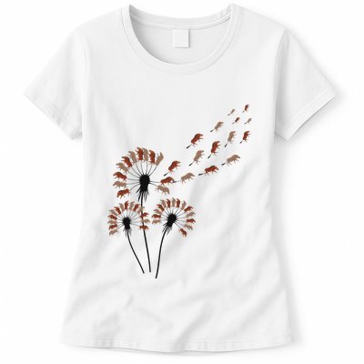 Dandelion Warthogs For Warthog Lover Warthog Womens T-Shirt