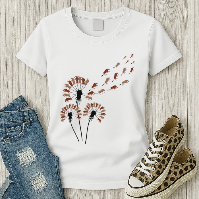 Dandelion Warthogs For Warthog Lover Warthog Womens T-Shirt