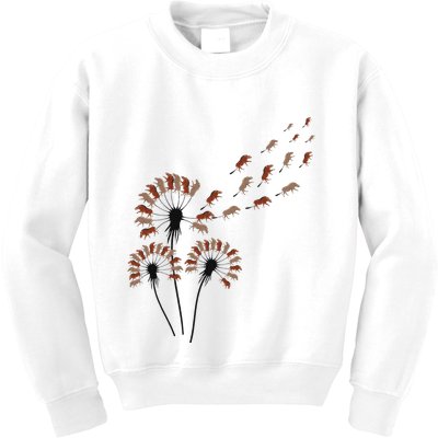 Dandelion Warthogs For Warthog Lover Warthog Kids Sweatshirt