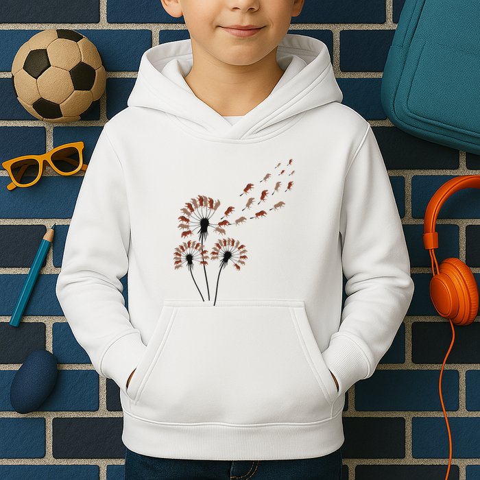 Dandelion Warthogs For Warthog Lover Warthog Kids Hoodie
