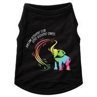 Dream Without Fear Love Without Limits Colorful Elephant Doggie Tank