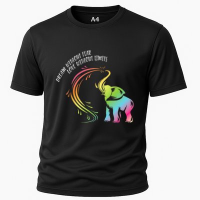 Dream Without Fear Love Without Limits Colorful Elephant Performance Shirt