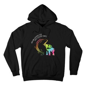 Dream Without Fear Love Without Limits Colorful Elephant Hoodie