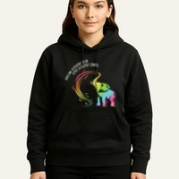 Dream Without Fear Love Without Limits Colorful Elephant Hoodie