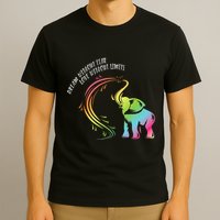 Dream Without Fear Love Without Limits Colorful Elephant T-Shirt