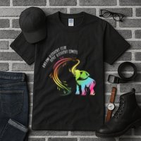 Dream Without Fear Love Without Limits Colorful Elephant Tall T-Shirt