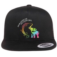 Dream Without Fear Love Without Limits Colorful Elephant Flatbill Hat