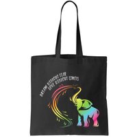 Dream Without Fear Love Without Limits Colorful Elephant Bag
