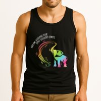 Dream Without Fear Love Without Limits Colorful Elephant Tank Top