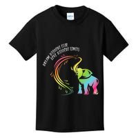 Dream Without Fear Love Without Limits Colorful Elephant Kids T-Shirt