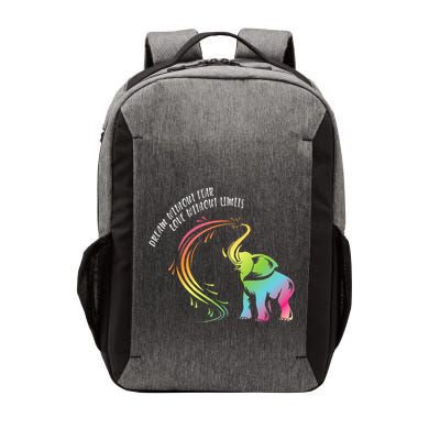 Dream Without Fear Love Without Limits Colorful Elephant Vector Backpack