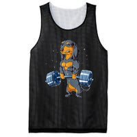 Dachshund Weightlifting Funny Gift For Deadlift Men Fitness Gym Gifts Mesh Reversible Basketball Jersey Tank