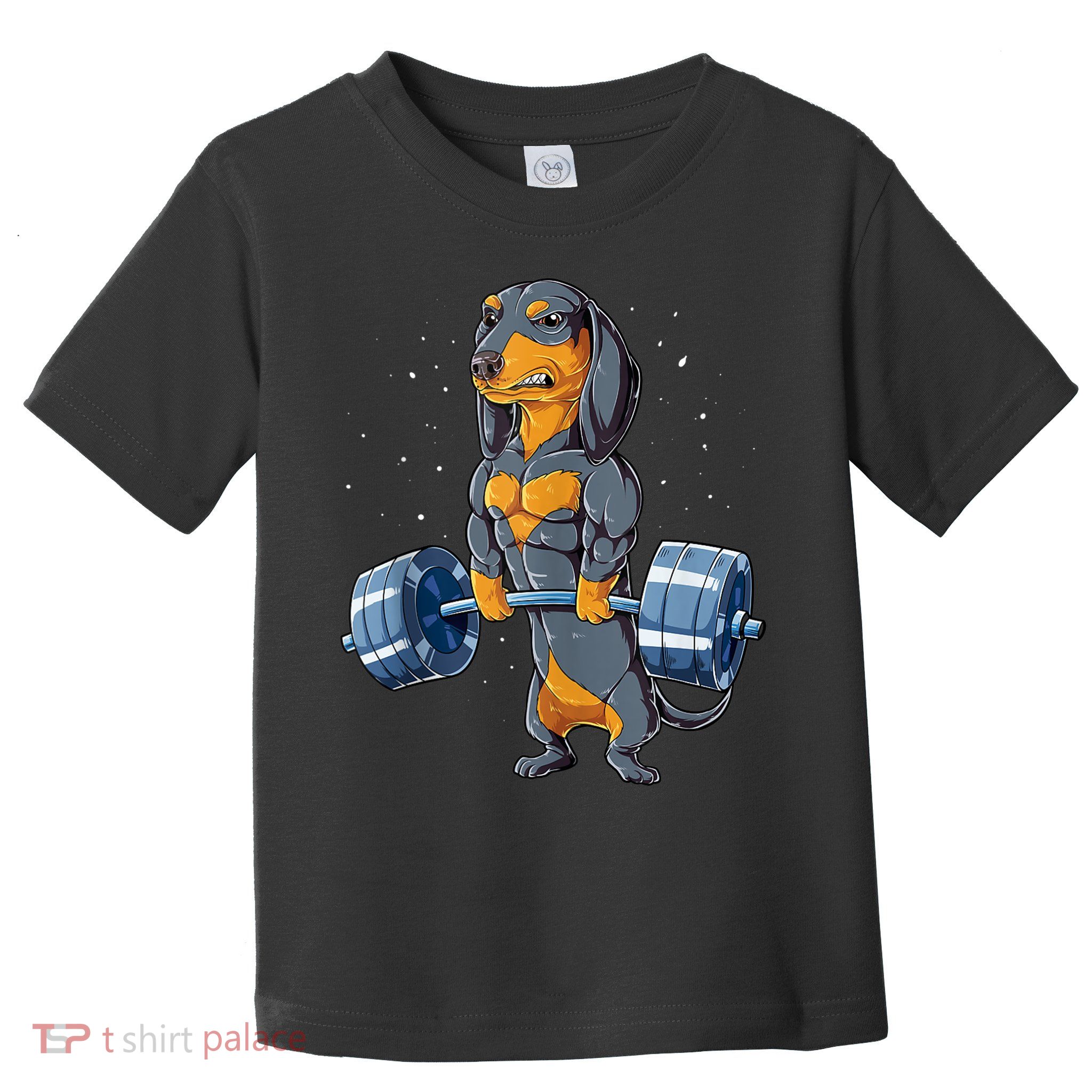 Dachshund Weightlifting Funny Gift For Deadlift Men Fitness Gym Gifts Toddler T-Shirt