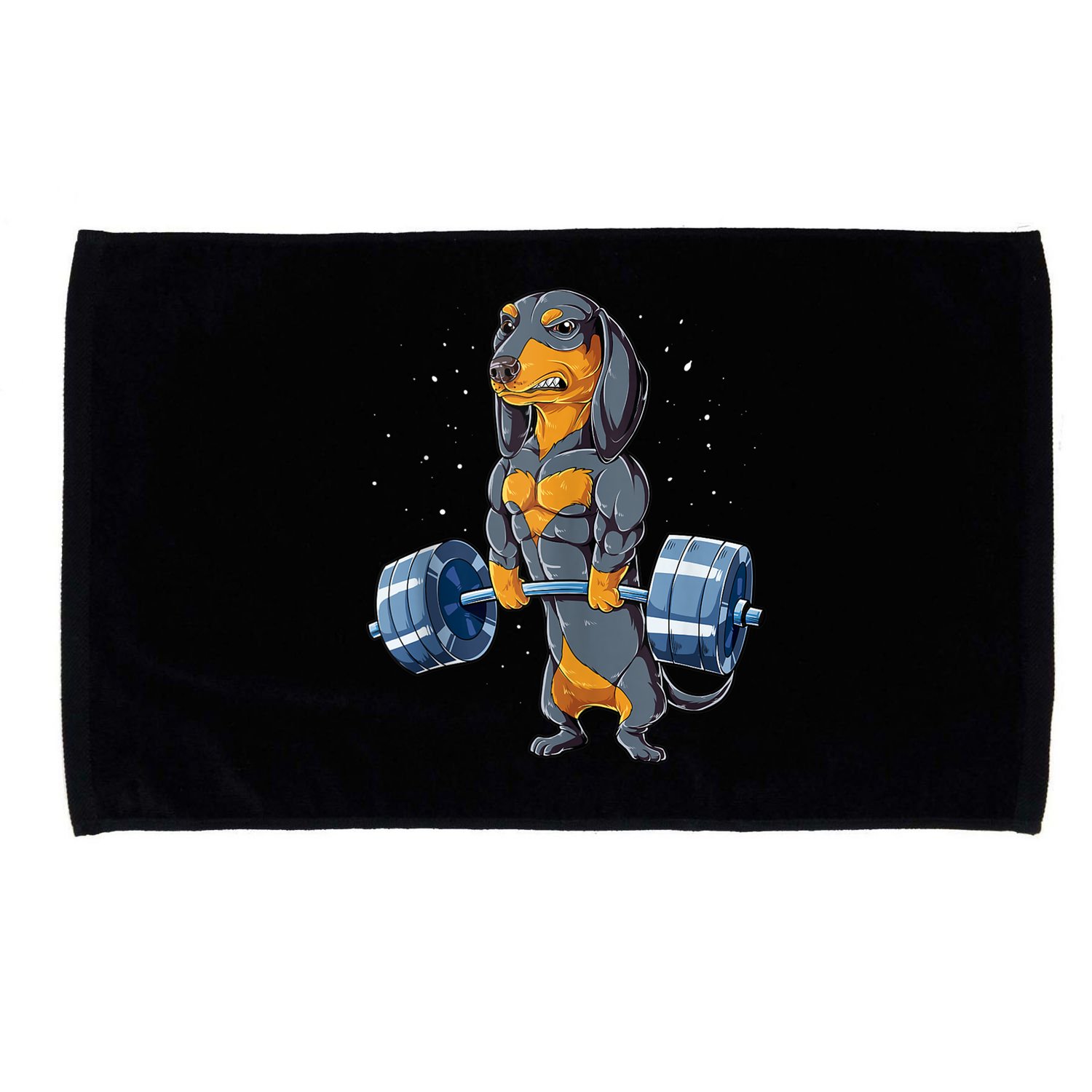 Dachshund Weightlifting Funny Gift For Deadlift Men Fitness Gym Gifts Microfiber Hand Towel